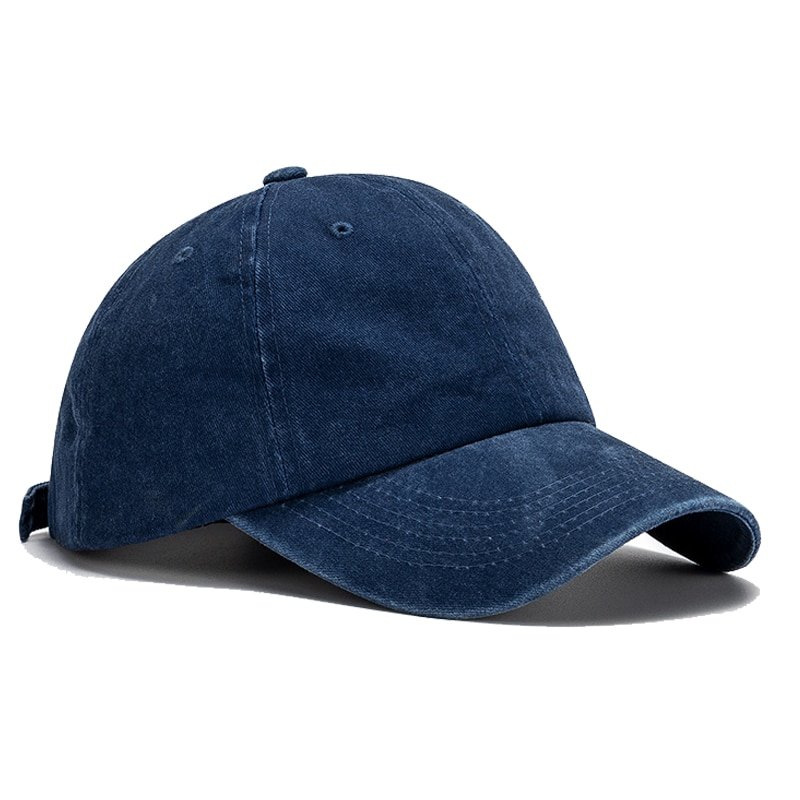 Baseball Cap Outdoor Simple Visor Casual Fashion Navy blue Cap