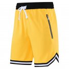 Basketball Shorts Outdoor Breathable Loose Yellow Sweatpants Pants