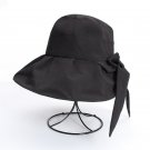 Beach Bow Hats Women Anti-UV Panama Black Sun Cap