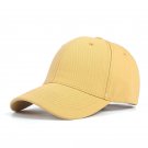 Unisex Black Baseball Cap Yellow Sport Hat