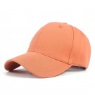 Unisex Black Baseball Cap Orange Sport Hat