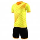 Football Jersey Quick Dry Shorts Sports yellow Soccer Set