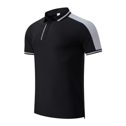 Men Women Casual Short Sleeve black Polo Shirts