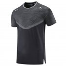 Men T-shirt Fashion Sport Shirts Quick Dry Short Sleeve black Shirts