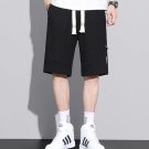 Casual Sports Shorts Men Stretch Loose Five-point Running Black Shorts