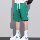 Casual Sports Shorts Men Stretch Loose Five-point Running Green Shorts