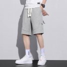 Casual Sports Shorts Men Stretch Loose Five-point Running Grey Shorts