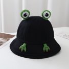 Cute Frog Hat Female Women Fisherman Hats Student Cartoon Sunshine Outdoor Travel Black Cap