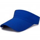 Breathable Men Women Adjustable Visor UV Protection  Sports Tennis Dark Blue Cap