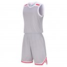Basketball Jersey Suit Men Gray Basketball Jersey