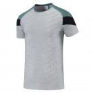 Men Tshirt Fashion Short Sleeves Casual Outdoor Sport Fast Dry Breathable lightgrey Tshirt
