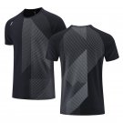 Men Fitness Sports Quick Dry Breathable Casual Sportswear T-shirt Black