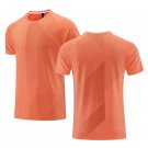 Men Fitness Sports Quick Dry Breathable Casual Sportswear T-shirt Orange