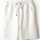 Breathable Cotton Men Sportswear Loose Casual White Shorts