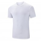 Ice Silk Short Sleeve Men T Shirt Breathable And Quick Drying Loose Casual White T Shirt