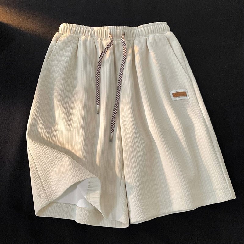 Men Casual Quick-dry Trendy Loose khaki Shorts