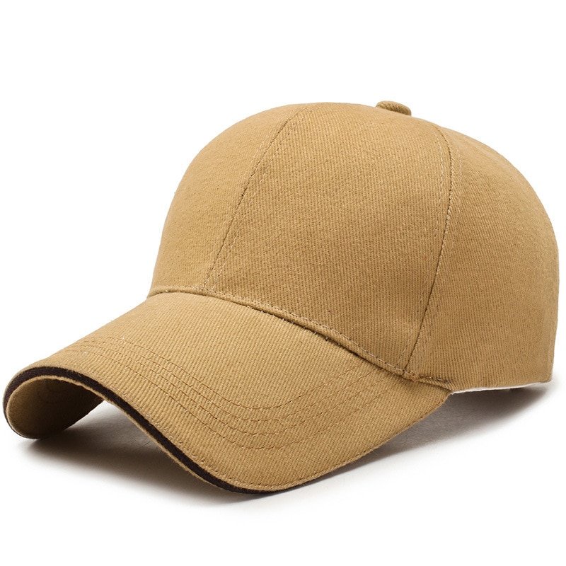 Men Baseball Cap Adjustable Sports Casual dark beige Hat