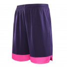 Men Student Basketball Shorts Sport Soccer Beach Purple Shorts