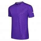 Men Football Jersey Causal Quick Drying Fashion purple T Shirts