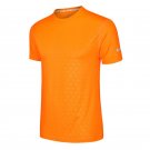 Men Football Jersey Causal Quick Drying Fashion orange T Shirts