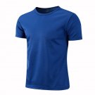 Quick-drying Sport Jersey Running T-shirt Men Breathable Sportswear Royal blue T-shirt