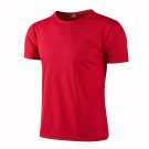 Quick-drying Sport Jersey Running T-shirt Men Breathable Sportswear Red T-shirt