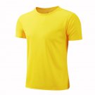 Quick-drying Sport Jersey Running T-shirt Men Breathable Sportswear yellow T-shirt