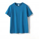 Men T Shirt Cotton Round Neck Short Sleeve Blue T Shirt