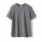 Men T Shirt Cotton Round Neck Short Sleeve Gray T Shirt