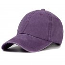 Unisex Baseball Cap Casual Adjustable Outdoor Purple Cap