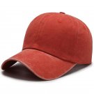 Unisex Baseball Cap Casual Adjustable Outdoor Orange Cap