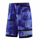 Basketball Shorts Breathable Outdoor Sports Loose Beach blue Shorts