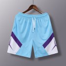 Men Casual Running Quick Drying Loose Breathable Basketball Training Lake Blue Shorts