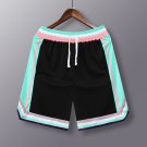 Men Casual Quick Drying Loose Breathable Black Green Basketball Shorts