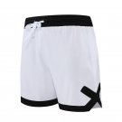 Men Casual Quick Drying Loose Breathable Basketball Shorts White