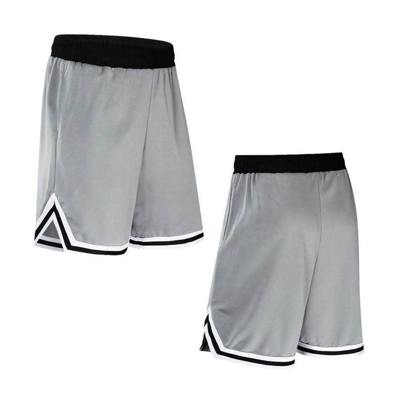 Men Student Basketball Shorts Sport Soccer Gray Short