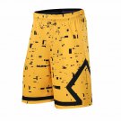 Men sport Basketball Shorts Running Breathable Training Loose yellow Shorts