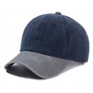 Unisex Cap Two-color Baseball Cap Casual Adjustable Outdoor Grey Navy Blue Cap