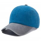 Unisex Cap Two-color Baseball Cap Casual Adjustable Outdoor Grey Blue Cap