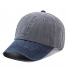 Unisex Cap Two-color Baseball Cap Casual Adjustable Outdoor Navy Blue Grey Cap
