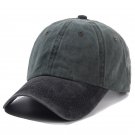 Unisex Cap Two-color Baseball Cap Casual Adjustable Outdoor Black Army Green Cap