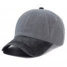 Unisex Cap Two-color Baseball Cap Casual Adjustable Outdoor Black Grey Cap