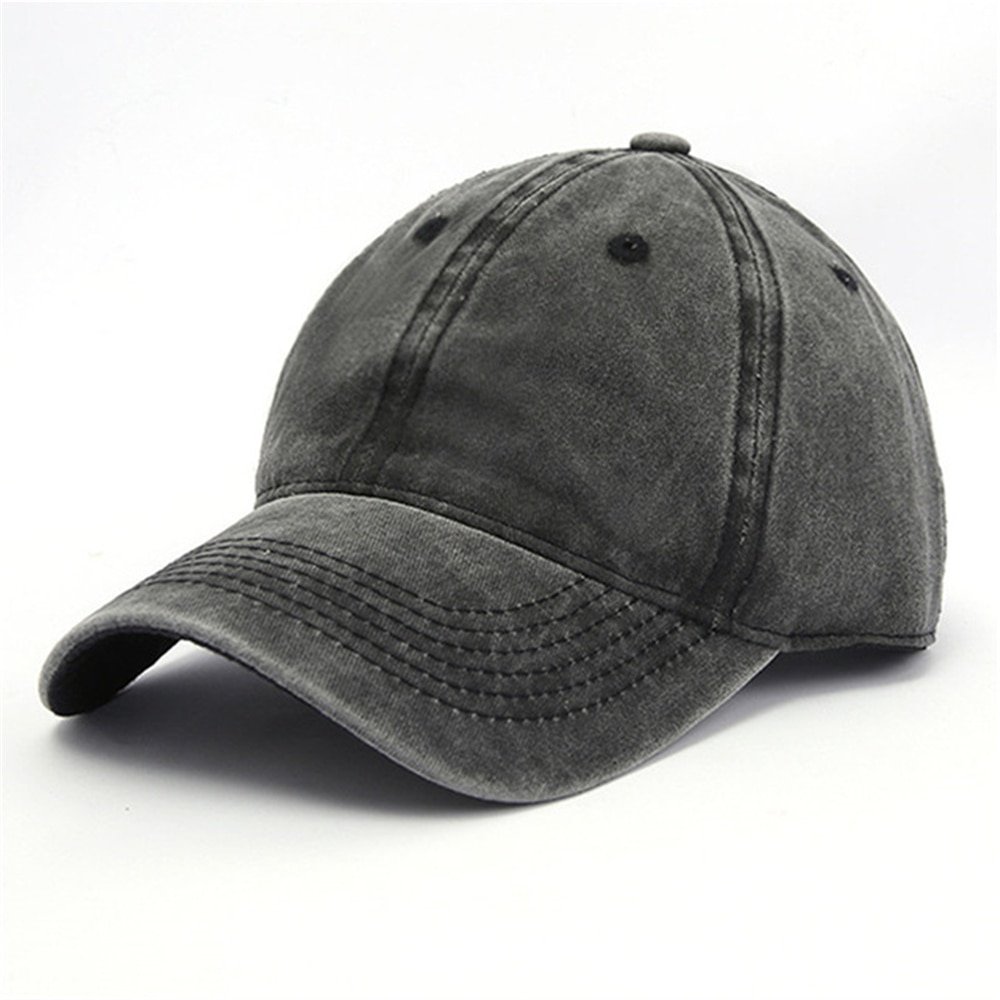 Unisex Sport Outdoor Cotton Black Cap