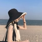 Women Sun Hat UV Sun Protection Wide Brim Summer Black Beach Cap