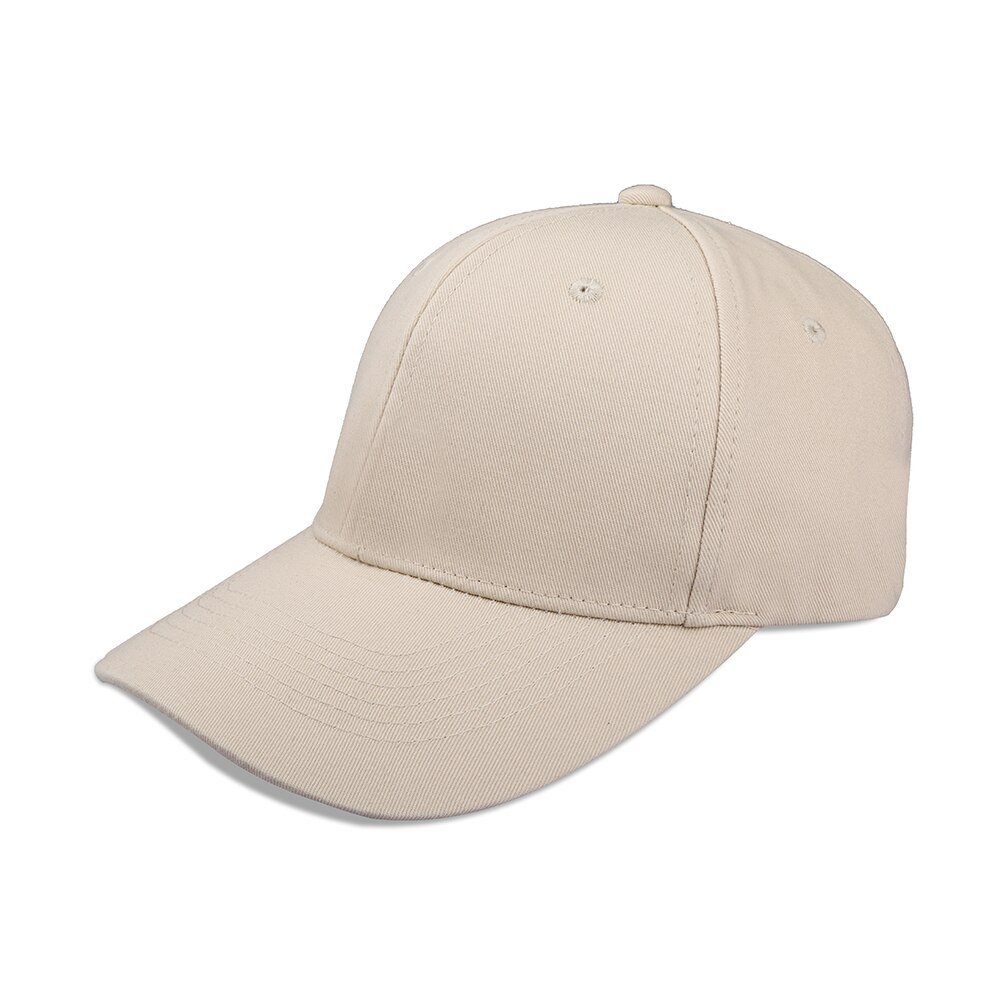 Baseball Cap Fashion Adjustable Leisure Outdoor Unisex Beige Sun Cap
