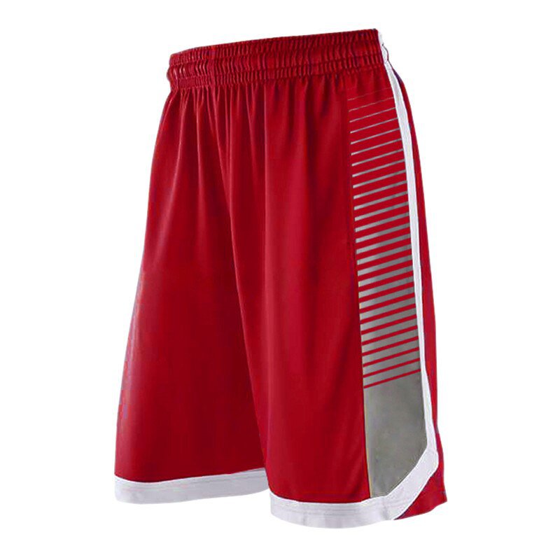 Men Student Basketball Shorts Sport Soccer Shorts Red Beach Shorts