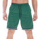 Men Basketball Students Sports Casual Green Shorts