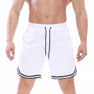 Men Basketball Students Sports Casual White Shorts