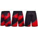 Men Sports Black With Red Basketball Shorts