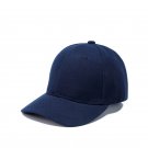 Kids Baseball Cap Solid Color Boy Sun Cap Navy Blue Adjustable Cap